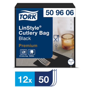 Tork LinStyle® Cutlery Bag Black
