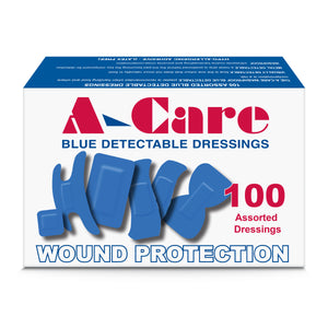 A-Care Blue Detectable Economy Assorted Plasters