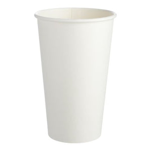 Single Wall White Hot Cup