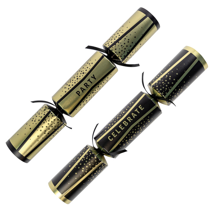 12" Premium Gold & Black Celebration Cracker