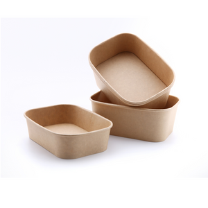 Kraft Rectangular Food Bowls