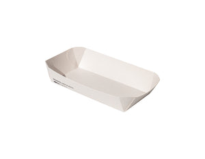 Notpla Seaweed Lined Curved Tray White
