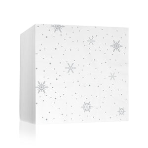 Christmas Snowflake Silver Napkin 40cm 2ply