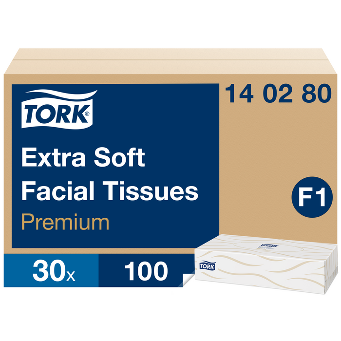 Tork Soft Facial Tissues White 2ply