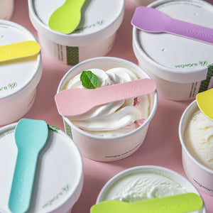Tutti Frutti Disposable Paper Ice Cream Spoon