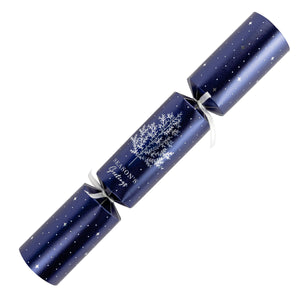 12" Premium Blue & Silver Tree Crackers