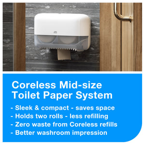 Tork Natural Coreless Mid-Size Toilet Roll 2 Ply