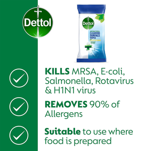 Dettol Biodegradable Antibacterial Cleansing Surface Wipes