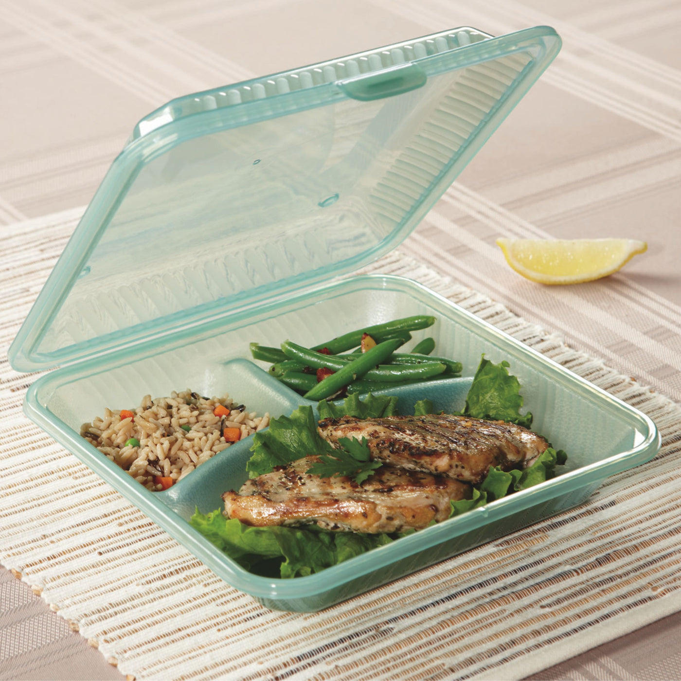Useuable Container Reusable 3 Compartment Container – Bidfood Catering Supplies