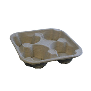 Moulded Fibre 4 Cup Carrier