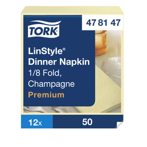 Tork® Linstyle Dinner Napkin Champagne 1/8 Fold