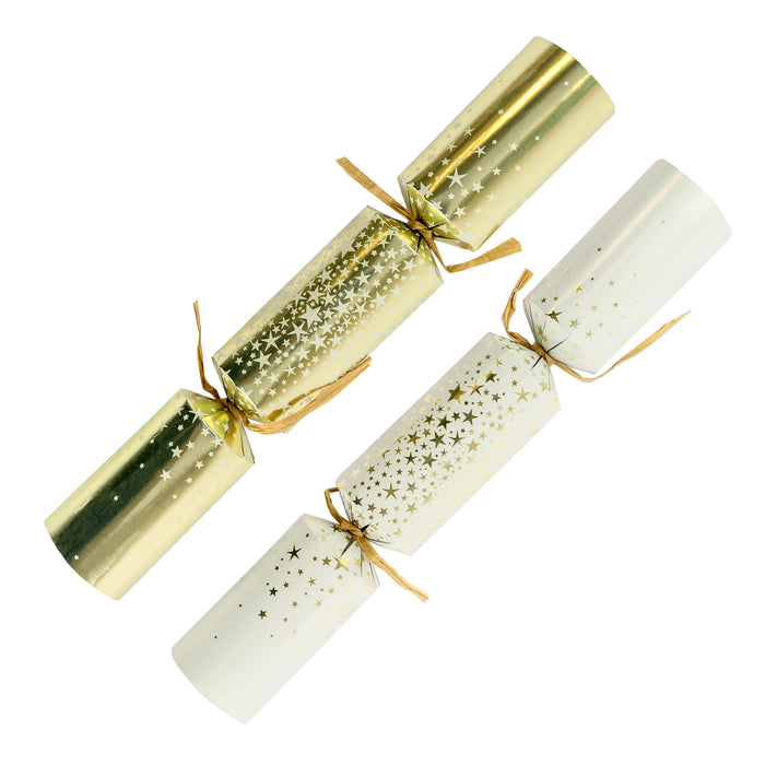 11" Standard Cream & Gold Starburst Cracker
