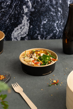 Black Round Containers