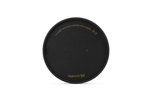 Round Black Paper Lid 16-34oz