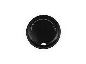 Black Paper Hot Cup Sip Lid