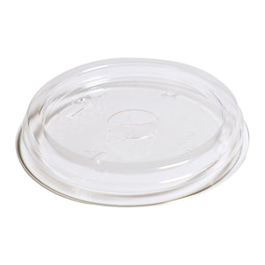 RPET Flat Lid With Hole Fits 9oz CLEARANCE