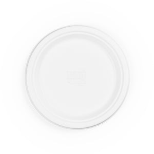 Nourish Moulded Fibre White Plate