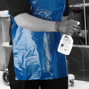 Shield - Blue Standard Length Disposable Aprons in a Pack