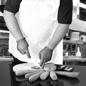 Shield - White Standard Length Disposable Aprons in a Pack