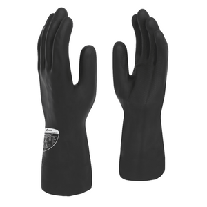 Polyco Maxima 30cm Heavy Duty Flock Lined Natural Rubber Glove