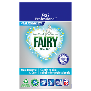 Fairy Professional Non Bio Laundry Powder Detergent 100 Washes