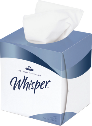 Whisper Facial Tissue Cube