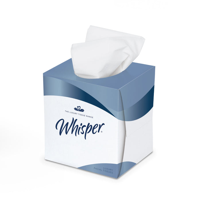Whisper Facial Tissue Cube