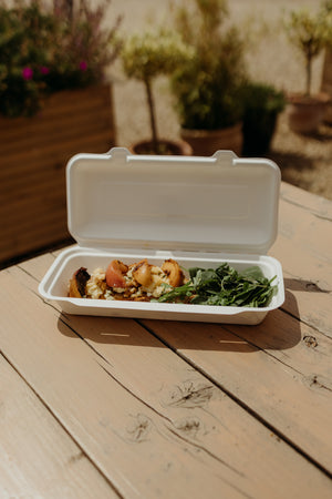 Bagasse Clamshell X Large - 12x6"