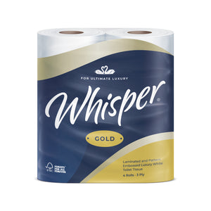 Whisper Gold Luxury Toilet Tissue 3Ply