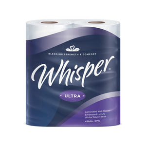 Whisper Ultra Luxury Toilet Tissue 3 ply