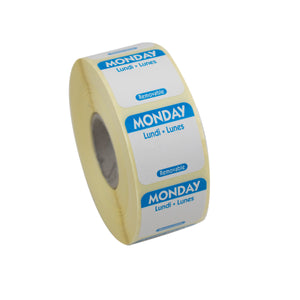 Square Trilingual Removable Label 25mm (1")