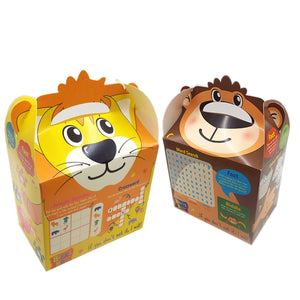 Monkey & Lion Safari Bizzi Kids Takeaway Boxes