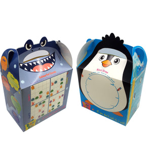 Shark & Penguin Ocean Bizzi Kids Takeaway Boxes