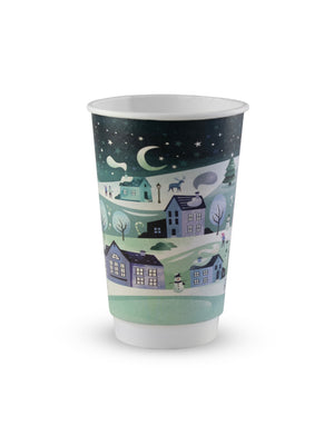 Christmas Double Wall Hot Cup - Northern Lights