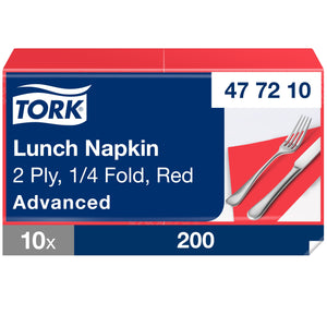 Tork® Lunch Napkin Red 2ply