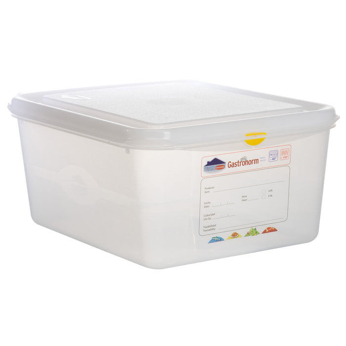 Colour Coded 1/2 Polypropylene Gastronorm Container 15cm Height
