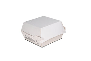 Notpla Seaweed Lined Burger Clamshell White 5"
