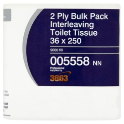Bulk Pack Toilet Tissue White 2ply