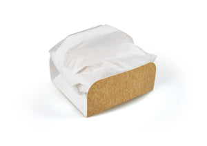 Hot Square Sandwich With Paper
