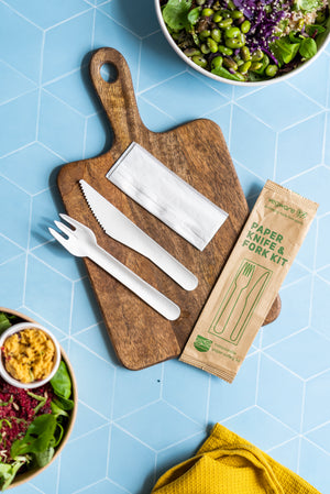 Paper Disposable Three Piece Cutlery Set