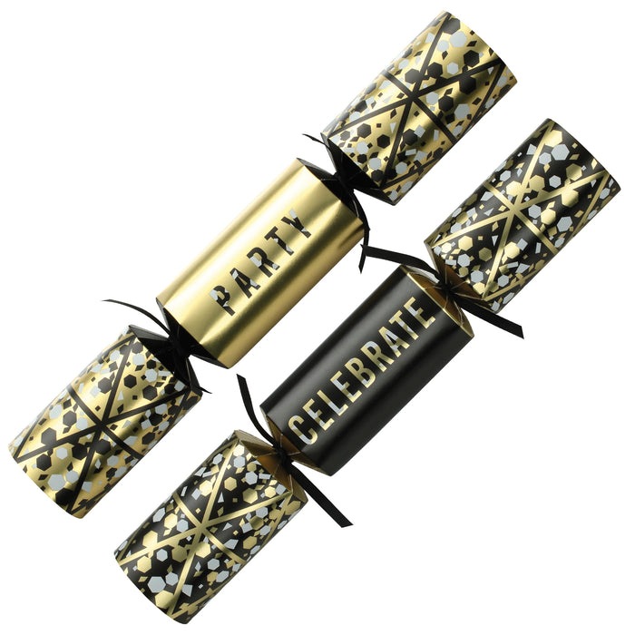 12" Premium Gold & Black Celebration Crackers