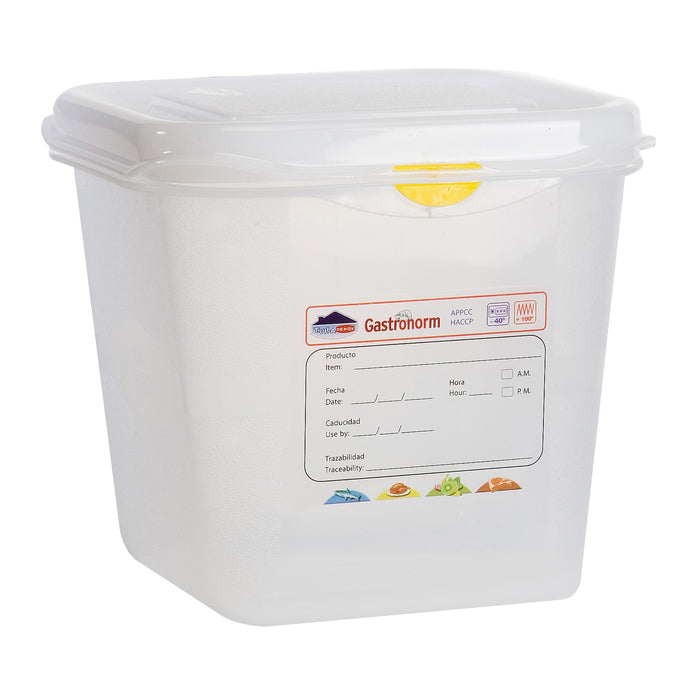 Colour Coded 1/6 Polypropylene Gastronorm Container