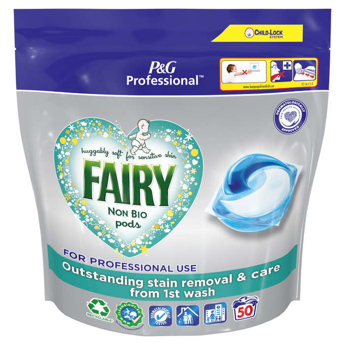 Fairy Professional Non Bio Washing Liquid Pods 100 Washes