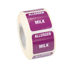 Milk Allergen Warning Label
