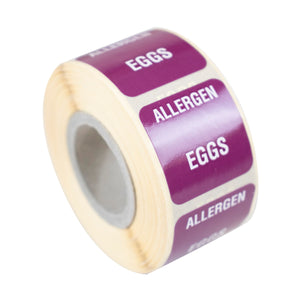 Eggs Allergen Warning Label