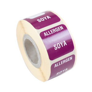 Soya Allergen Warning Label
