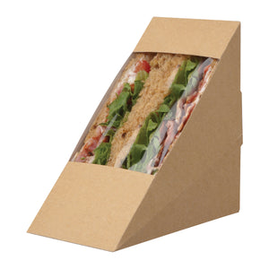 Recyclable Kraft Sandwich Wedge Deep Fill
