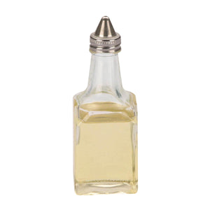 Glass Oil & Vinegar Bottle with Screw Top Lid
