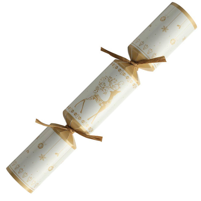 12" Standard Cream & Gold Stag Crackers