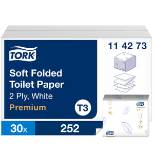 Tork® Soft Folded Toilet Paper White 2ply